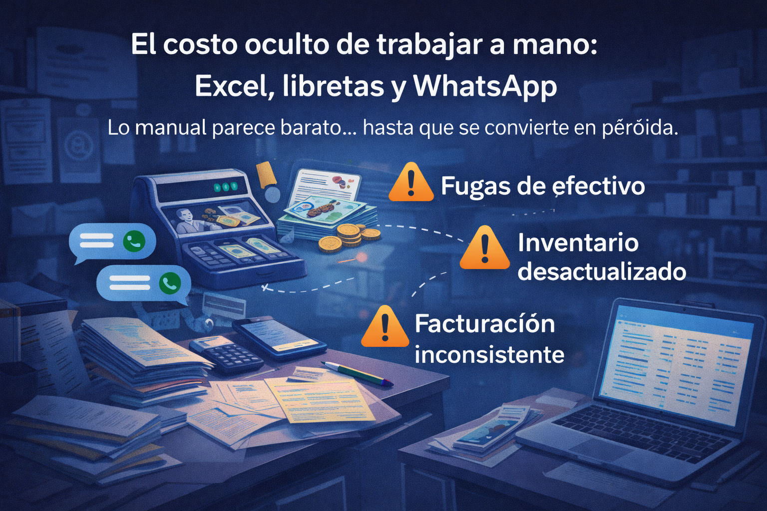 El costo oculto de trabajar a mano: Excel y WhatsApp