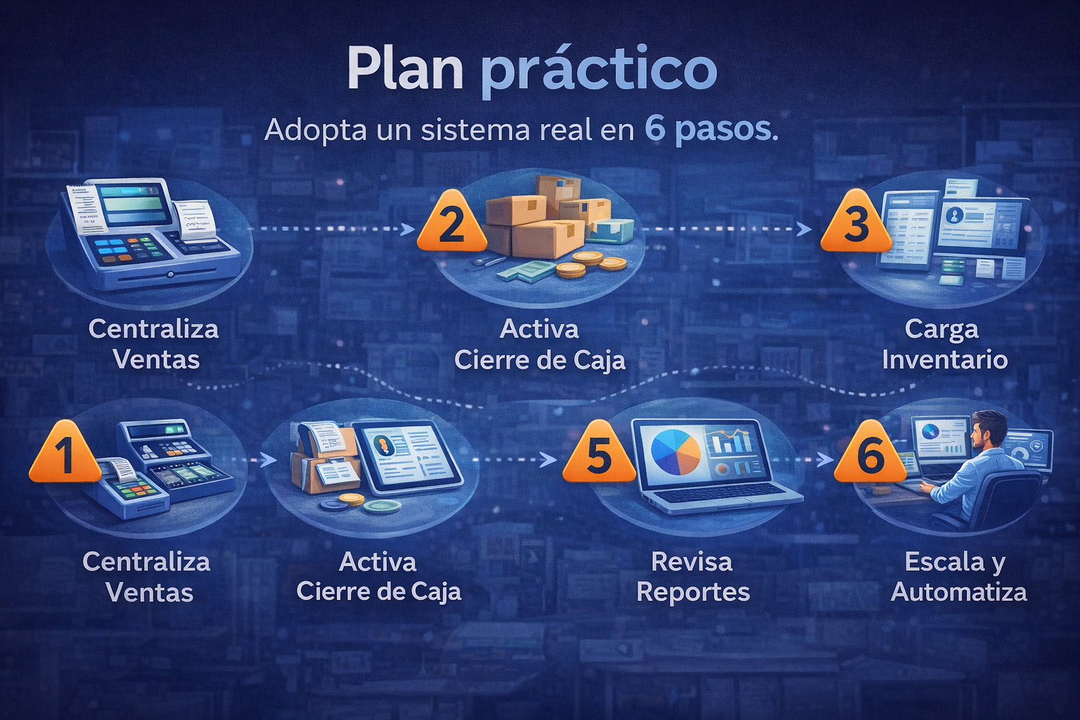 Plan práctico: cómo adoptar un sistema sin caos (en 6 pasos)